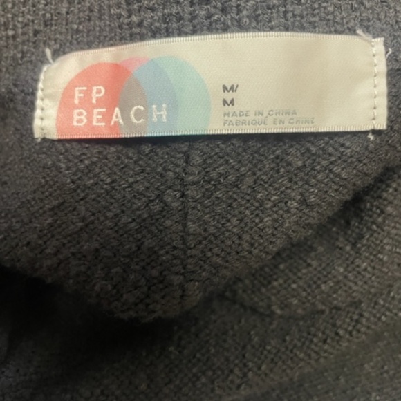 FREE PEOPLE FP BEACH BLACK RIO STRAPLESS SWEATER MAXI DRESS - Picture 8 of 12